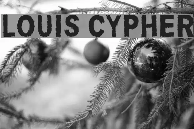 Louis Cypher Font examples