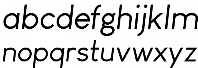 Louis George Café Italic Caratteri MINUSCOLO