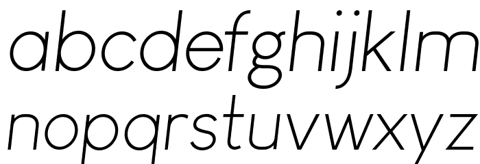 Louis George Café Light Italic Font LOWERCASE