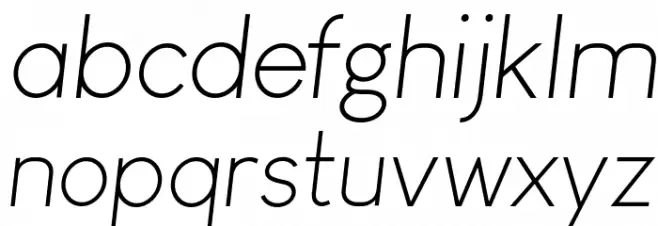 Louis George Café Light Italic Шрифта строчной