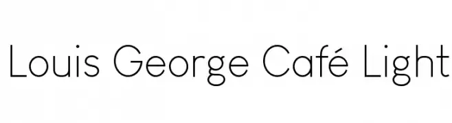Louis George Café Light  Fuentes Gratis Descargar