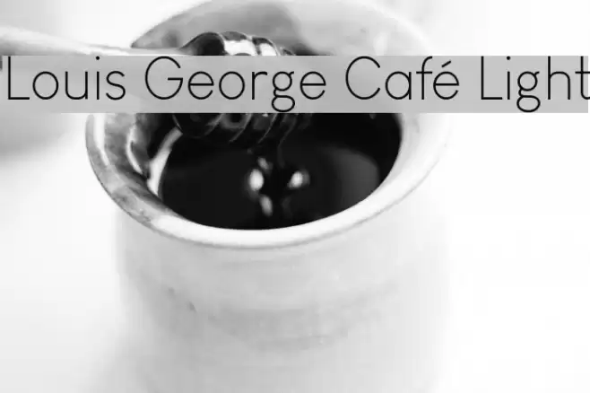 Louis George Café Light Font examples