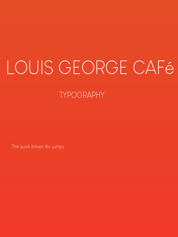 Louis George Café Light Poster