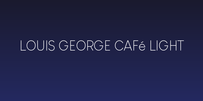 Louis George Café Light Social Header