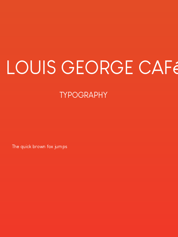 Louis George Café Poster