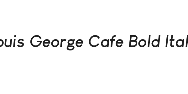 Louis George Cafe Bold Italic Logo