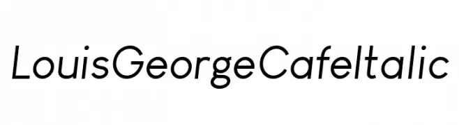 Louis George Cafe Italic 