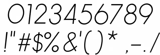 Louis George Cafe Light Italic Font OTHER CHARS