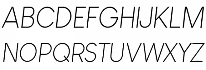 Louis George Cafe Light Italic Fonte MAIÚSCULAS