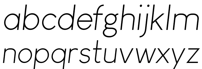 Louis George Cafe Light Italic Font LOWERCASE