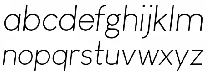 Louis George Cafe Light Italic Fuentes MINÚSCULAS