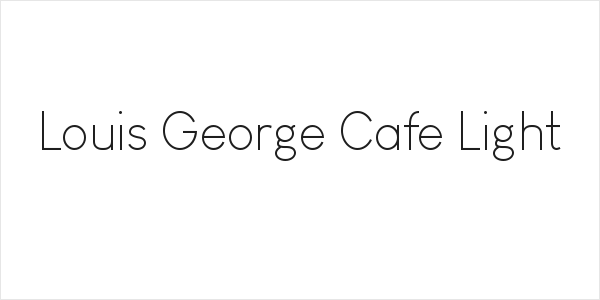 Louis George Cafe Light Logo