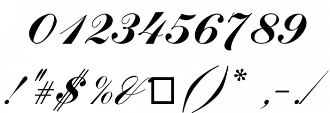 LouisaCP Font OTHER CHARS