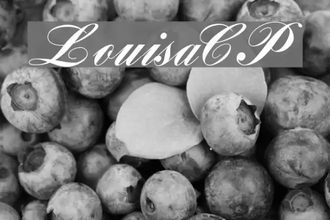 LouisaCP Font examples