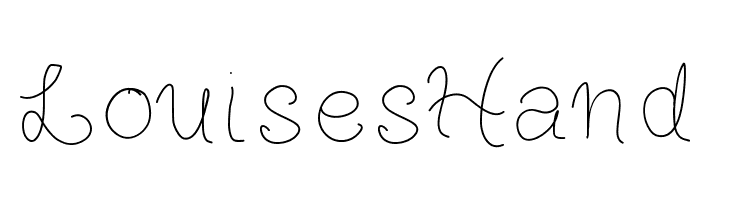 LouisesHand  Fuentes Gratis Descargar