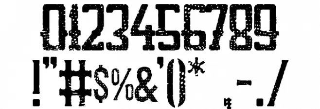 Louisiana Biker Shop Font OTHER CHARS