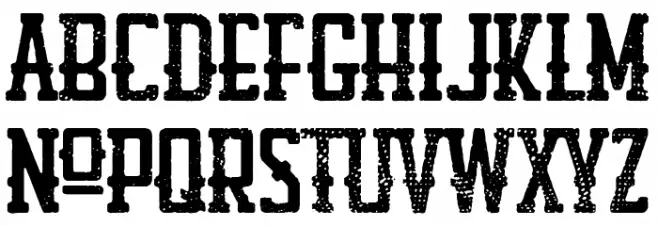 Louisiana Biker Shop Schriftart Kleinbuchstaben