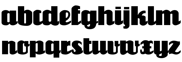 Louisianne Black Font LOWERCASE