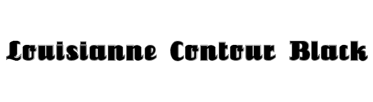 Louisianne Contour Black  नि: शुल्क फ़ॉन्ट्स डाउनलोड