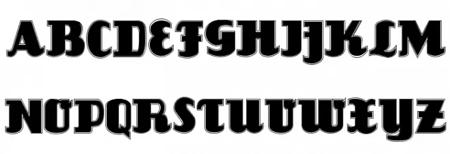 Louisianne Contour Black Schriftart Groß
