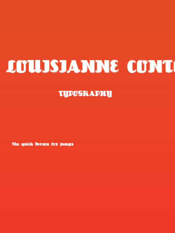 Louisianne Contour Black Poster