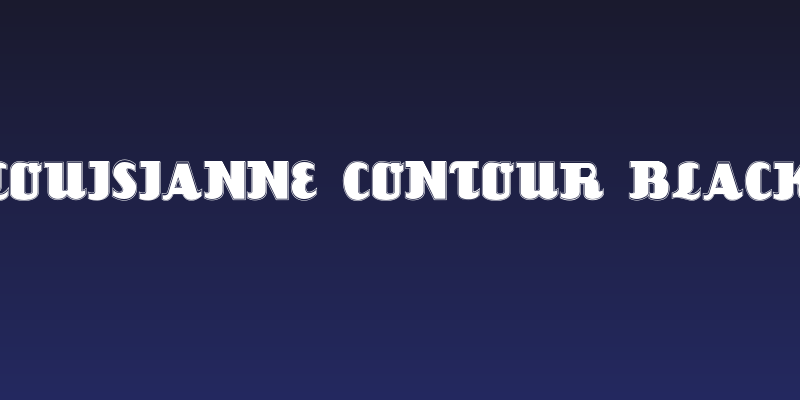 Louisianne Contour Black Social Header