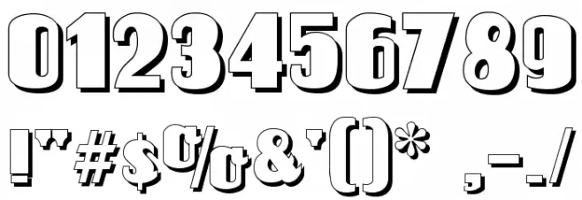 Louisianne Shadow Black Font OTHER CHARS