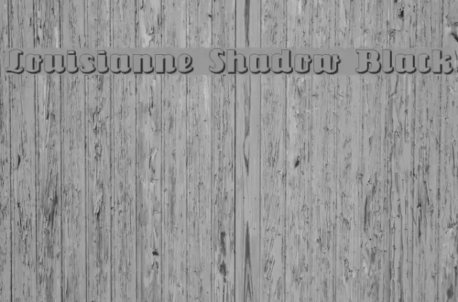 Louisianne Shadow Black Font examples