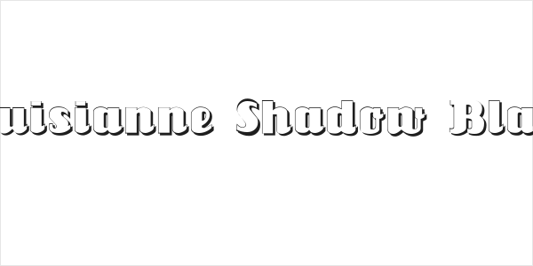 Louisianne Shadow Black Logo
