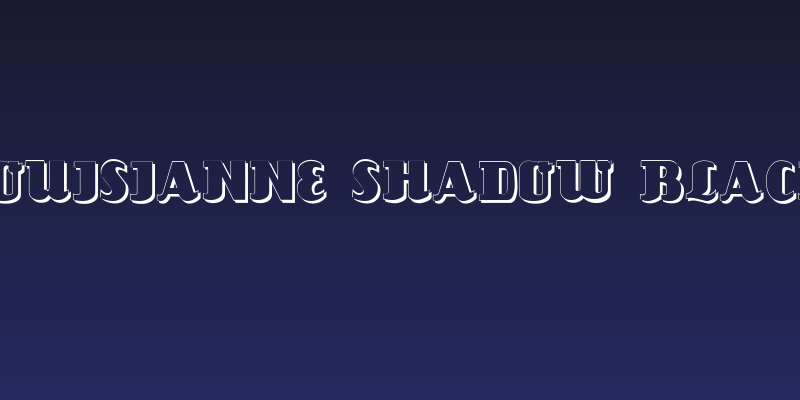 Louisianne Shadow Black Social Header