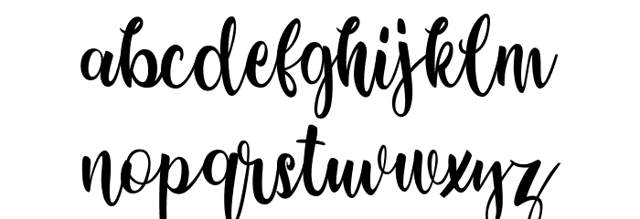 Louk Somawe Font LOWERCASE