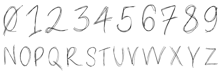 LoulousScribble Font OTHER CHARS