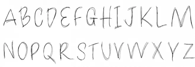 LoulousScribble Шрифта ВЕРХНИЙ
