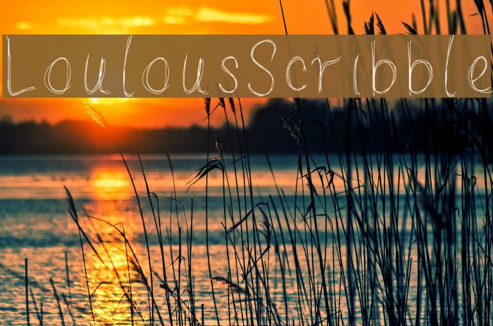 LoulousScribble Font examples