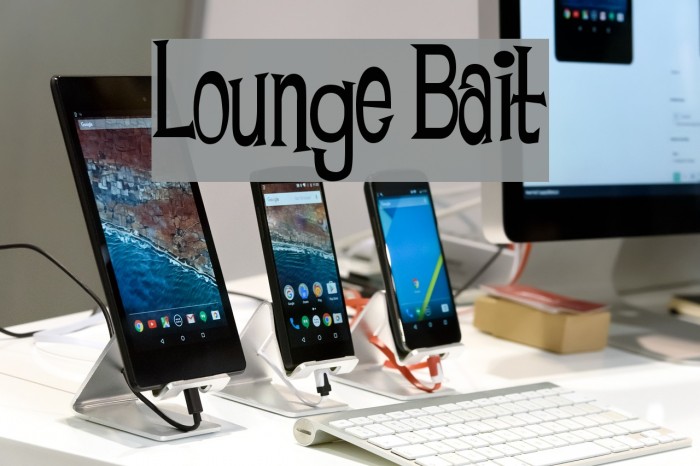 Lounge Bait Font examples