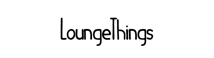 Lounge Things  Free Fonts Download