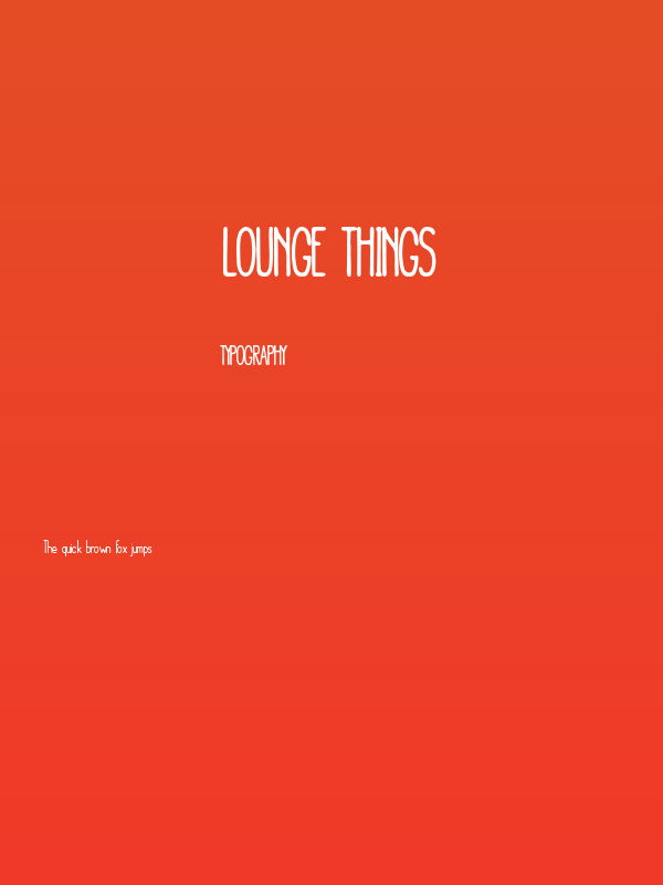 Lounge Things Poster