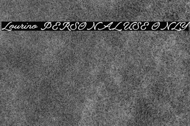 Lourino PERSONAL USE ONLY Font examples
