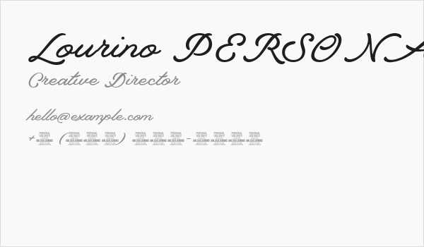 Lourino PERSONAL USE ONLY Business Card