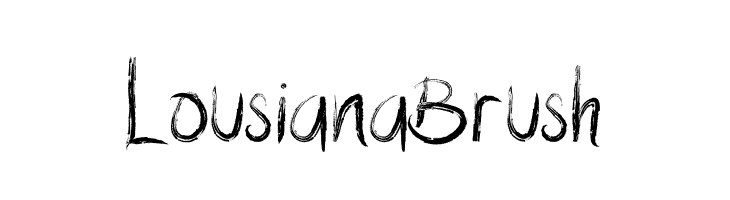 LousianaBrush  Frei Schriftart Herunterladen