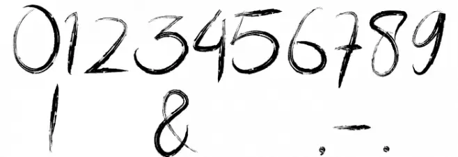 LousianaBrush Font OTHER CHARS