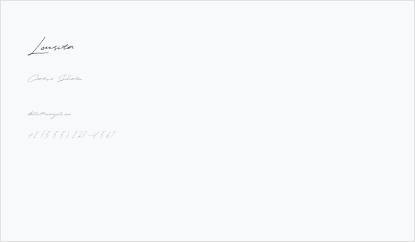 Lousita Business Card