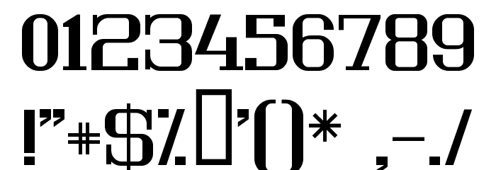 Lousitania Font OTHER CHARS