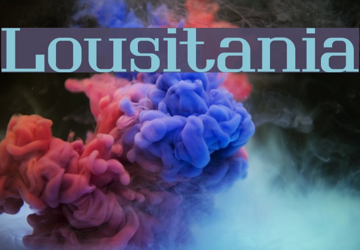 Lousitania Font examples