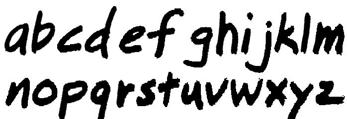 Lousy Font LOWERCASE