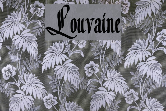 Louvaine Font examples