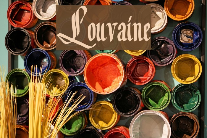 Louvaine Font examples