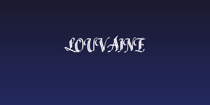 Louvaine Social Header