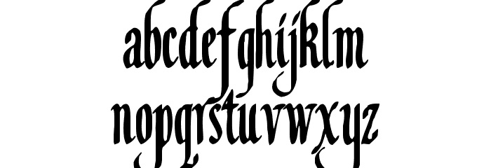 Louvaine Font LOWERCASE