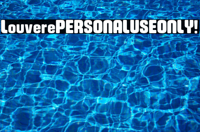 Louvere PERSONAL USE ONLY! Example 2